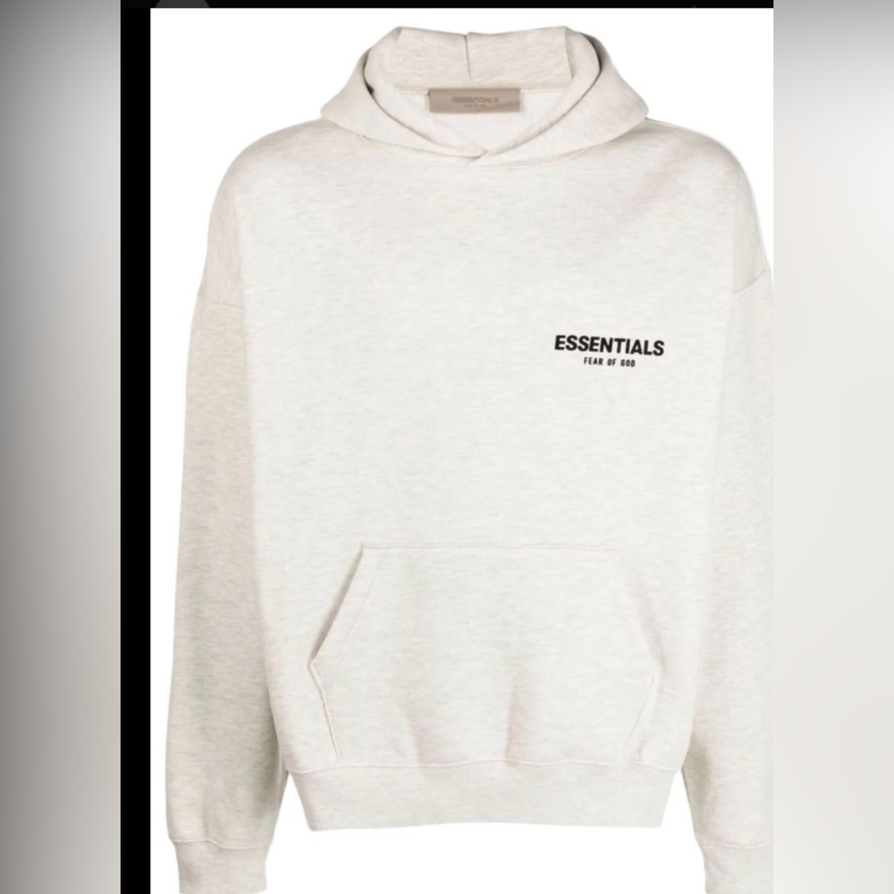 Fear of God Essentials Light Gray Hoodie